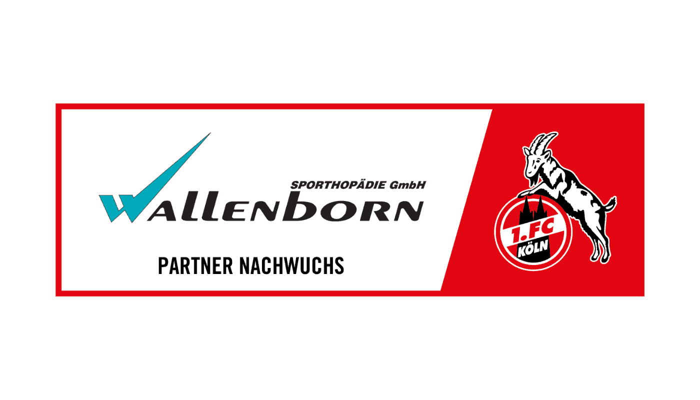 Logo 1. FC Köln, ein Partner der Wallenborn Sporthopädie GmbH